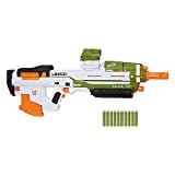 NERF Halo MA40 Motorized Dart Blaster -- Includes Removable 10-Dart Clip, 10 Official Elite Darts, and Attachable Rail Riser , White