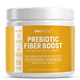Prebiotic Fiber Boost Powder by GoBiotix | NutraFlora | Prebiotics That Support Digestive Health & Regularity | Feed Good Bacteria & Ease Gas | Gluten & Sugar-Free, Keto, Vegan -189g