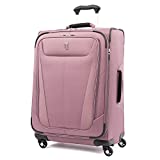 Travelpro Maxlite 5 Softside Expandable Spinner Wheel Luggage, Dusty Rose, Checked-Medium 25-Inch