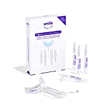 SmileDirectClub Teeth Whitening Gel Kit with LED Light – 4 Pack Pens – Professional Strength Hydrogen Peroxide - Pain Free and Enamel Safe - Up to 9 Shades Whiter in 1 Week