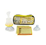 LifeVac Choking Rescue Device for Kids and Adults | Portable Airway Assist Device | First Aid Choking Device for Kids and Adults | Yellow Travel Kit