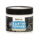 Redmond Earthpowder - All Natural Tooth and Gum Powder Bentonite Clay and Charcoal Teeth Whitener, Peppermint Charcoal …