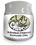 Activated Charcoal and Bentonite Clay Food Grade Powder 100% from USA 8 oz. All Natural. Whitens Teeth, Detoxifies, Rejuvenates Skin and Hair, Helps Digestion, Treats Poisoning.