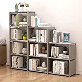 HOSTARME Bookshelf Kids 9 Cube Book Shelf Organizer Bookcase DIY for Bedroom Classroom Office