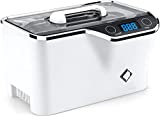 LifeBasis Ultrasonic Cleaner 600ML Sonic Jewellery Cleaner Machine with 5 Digital Timer, Watch Holder for Cleaning Jewelry, Glasses, Watches, Dentures, Rings, Coins, Voltage 100-120V 35W