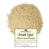 Nigerian Egusi Seeds, Ground Egusi Powder for Egusi Soup, Nigerian Seasoning, African Food (200g / 8 ounce)
