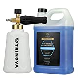 TriNova Foam Cannon and Gallon Car Wash Soap Kit Best Set for Detailing Trucks or SUVs (Kit w/1Gal Soap)