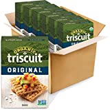 Triscuit Organic Original Whole Grain Wheat Crackers, Organic Crackers, Vegan Crackers, 6 - 7 oz Boxes