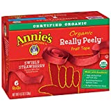 Annie's Organic Really Peely Fruit Tape, Swirly Strawberry, 4.5 oz, 6 ct (Pack of 8)