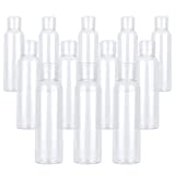 TrendBox 12 Pack Plastic Empty Bottles with Flip Cap for Shampoo, Lotions, Liquid Body Soap, Cream (4 oz / 120 ml)