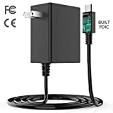 Charger for Nintendo Switch, AGPTEK AC Adapter Compatible with Classics Switch and Lite Switch Support TV Mode and Dock Charging Power Adapter 4.9FT Cord 5V-1.5A/15V-2.6A