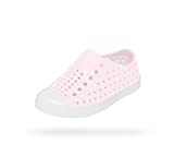 Native Shoes, Jefferson Child, Kids Lightweight Sneaker, Milk Pink/Shell White, 5 M US Big Kid