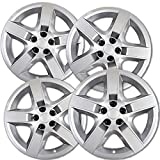 Hub-caps for 07-11 Ford Crown Victoria, 13-15 Escape, 11-13 Explorer, 10-12 Fusion (Pack of 4) Wheel Covers 17 inch Snap On Silver