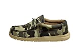 Hey Dude Men's Wally Camo Size 11 | Men’s Shoes | Men's Lace Up Loafers | Comfortable & Light-Weight