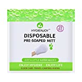 No Rinse Body Wash Wipes -HYGIENJOY- Disposable Bath Wipes,More Convenient to Use,Waterless Wash Cloths,for Nursing The Elderly,The Injured and The Disabled-1 Pack (25 Gloves)