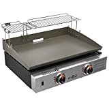 Yukon Glory Griddle Warming Rack, Designed for 22" Blackstone Griddles, One-Step Clip On Attachment, Portable and Collapsible