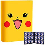 Card Binder - 360 Trading Cards Album Folder Compatible with PM TCG. Collectors Holder Fits for Baseball Card/ M.T.G/ C.A.H.. Carrying Storage Organizer Case with 20 Premium 18-Pocket Pages Sleeves