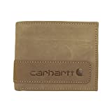 Carhartt Men's Leather Billfold Wallet, Heavy Weight, two-tone brown, One Size