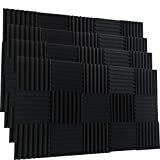 96 PACK Medium Sale Acoustic Foam Soundproof foam (96 black)