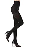 G&Y Womens Opaque Tights with Control Top  80D High Waist Shaping Pantyhose (L)