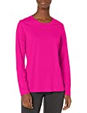 Hanes womens Sport Cool Dri Performance Long Sleeve T-shirt Shirt, Fresh Berry, X-Large US