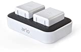 Arlo Certified Accessory - Dual Charging Station - Charge up to Two Batteries, Compatible with Arlo Ultra, Ultra 2, Pro 3, Pro 4, Pro 3 Floodlight Camera Batteries Only - VMA5400C