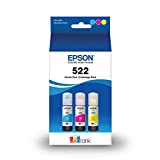 EPSON T522 EcoTank Ink Ultra-high Capacity Bottle Color Combo Pack (T522520-S) for select Epson EcoTank Printers Color Multi-Pack