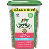 FELINE GREENIES Adult Dental Cat Treats, Savory Salmon Flavor, 9.75 oz. Tub