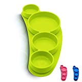 SiliLife Silicone Baby Plate Toddler Plate Baby Dish Toddler Dish 100% Dishwasher & Microwave Safe