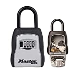 Master Lock 5400EURD Portable Key Safe [Medium Size] [Outdoor] -5400EURD-Key Lock Box with Shackle, ys/m, Black & Silver