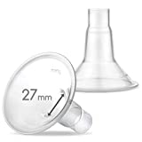 Maymom MyFit 27mm Shields, Large; Compatible with Medela Breast Pump- Freestyle, Harmony, Maxi, PersonalFit, Freestyle Flex Connector; Connect to Maymom Widemouth/Narrow Connector, 2pcs