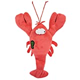 goDog Action Plush Lobster Animated Squeaker Dog Toy, Battery-Free Bite-Activated Motion, Chew Resistant & Tough Reinforced Seams