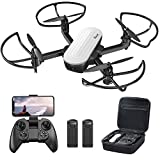Potensic Elfin 2K Drones with Camera for Adults Kids, FPV RC Foldable Quadcopters with Trajectory Flight, Gesture Control, Headless Mode, Altitude Hold, Live Video, 2 Battery and Carry Bag