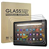[3-Pack] All-New Kindle Fire HD 10 2021/Fire HD 10 Kids/Fire HD 10 Kids Pro/Fire HD 10 Plus (2021 Release) Screen Protector, HD Anti-Scratch Anti-Fingerprint 9H Hardness Bubble-Free Tempered Glass