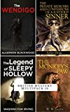 British Mystery Multipack (Illustrated): The Wendigo, Private Memoirs of a Justified Sinner, The Monkey's Paw, Legend of Sleepy Hollow