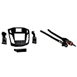 Metra 99-5827B Double/Single DIN Radio Installation Kit for 2012-Up Ford Focus & 40-EU10 Antenna to Radio Adapter Cable for Select 2002-Up BMW/Volkswagen Vehicles,Black
