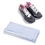 Shrink Wrap Bags, 100 Pcs 11x18 Inches Clear PVC Heat Shrink Wrap for Shoes, Books, Soap, Bath Bombs, Candles, Gifts and Homemade DIY Projects