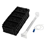 XMHF Aquarium Fish Tank Undergravel Filter Board Air Tube 32pcs Black