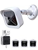All-New Blink Outdoor Camera Housing and Mounting Bracket, Weather Proof Protective 360 Degree Adjustable Mount with Blink Sync Module 2 Outlet Mount for Blink Home Security Camera (White(3 Packs))