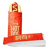 C&S Event Supply Co. Foil Hot Dog Bags - Printed Hot Dog Wrappers - Grease Resistance Food Bags to Keep Food Hot and Non-Messy - Disposable Hot Bags for Fast Food and Food Truck (50, 9" Printed)