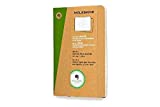 Moleskine Evernote Journal with Smart Stickers, Soft Cover, Pocket (3.5" x 5.5") Ruled/Lined, Kraft Brown (Set of 2)