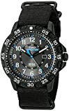 Timex Men's TW4B03500 Expedition Gallatin Black/Blue Nylon Slip-Thru Strap Watch