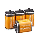 Amazon Basics 6V Lantern Battery - 4 Pack - Replaces 908, MN908, 4LR25, 4LR25X, 528, and 806 batteries