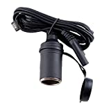 Battery Tender Female Cigarette Adapter Accessory Cable, 12 Volt Lighter Socket with 5 Foot Charging Cable