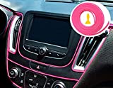 Mr.Brighton LED Pink Car Interior Decorative Molding Door Panel Dashboard Gap Trim Strip (10Ft)