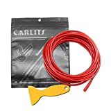 CARLITS Car Interior Moulding Trim, 3D DIY-Red-Color Film Accessories Exterior Decoration Moulding Trim Strip line for Auto Parts Interior Gaps 5-Meters