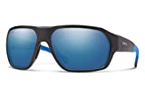 Smith Deckboss Sunglasses Matte Black Blue/ChromaPop Polarized Blue Mirror