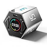 Ticktime Timer, Pomodoro Timer Multi-Function Electronic Digital Cube Timer for Kids, Flip Timer with Time and Alarm Function, Suitable for Work, Exercise, Games, Cooking