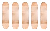 Cal 7 Blank Maple Skateboard Decks (Bundle of 5) (8.25 Inch, Natural)