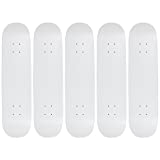 Moose 8.0" Blank Skateboard Deck Dipped White 7-Ply Canadian Maple